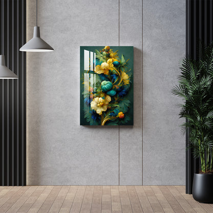 Shades of Green & Yellow Acrylic Wall Art