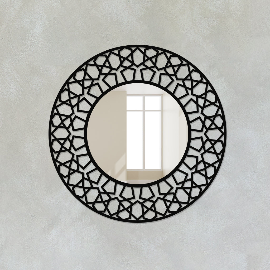 Decorative Round Shaped Metal wall Mirror