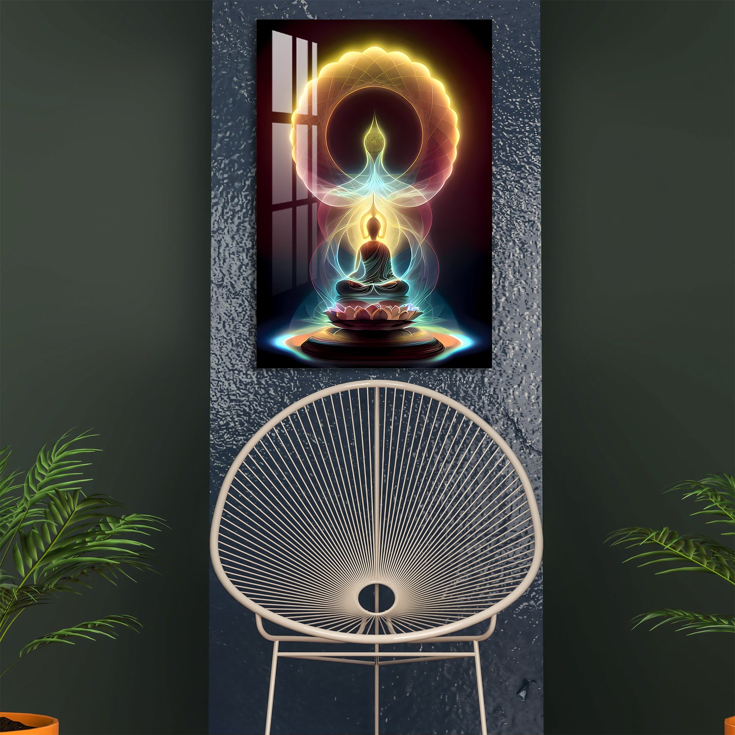 Powerful Energy Chakra Mandla Acrylic Wall Art