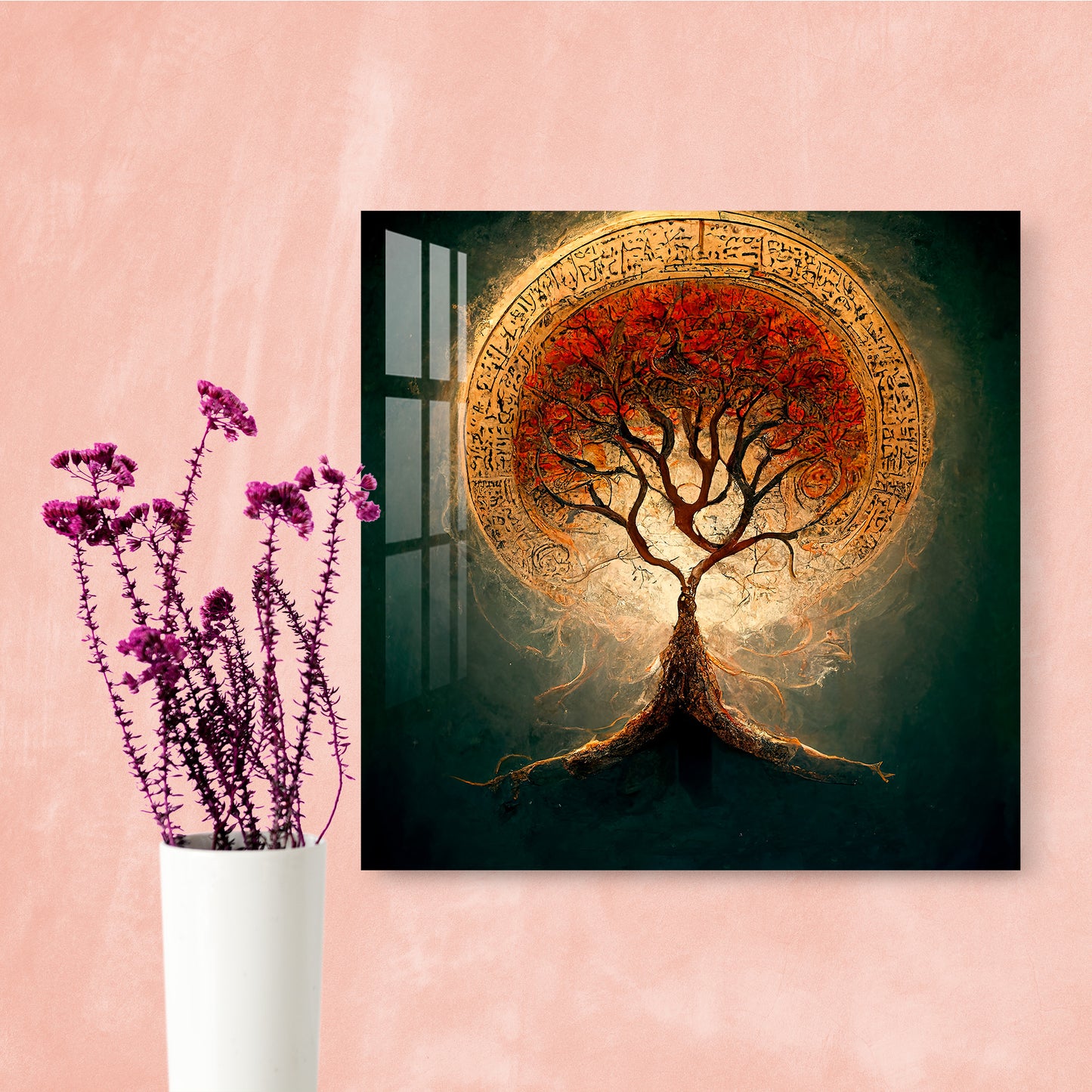 Burning Tree Acrylic Wall Art