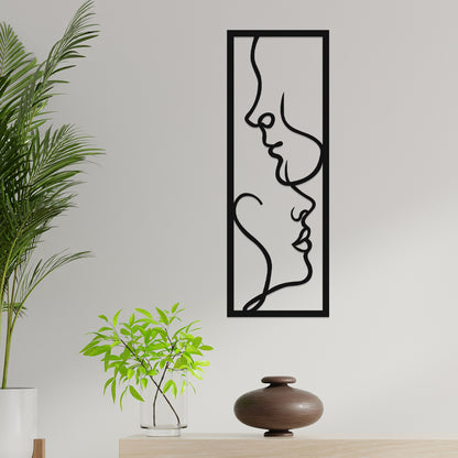 Frame of Faces Metal Wall Art