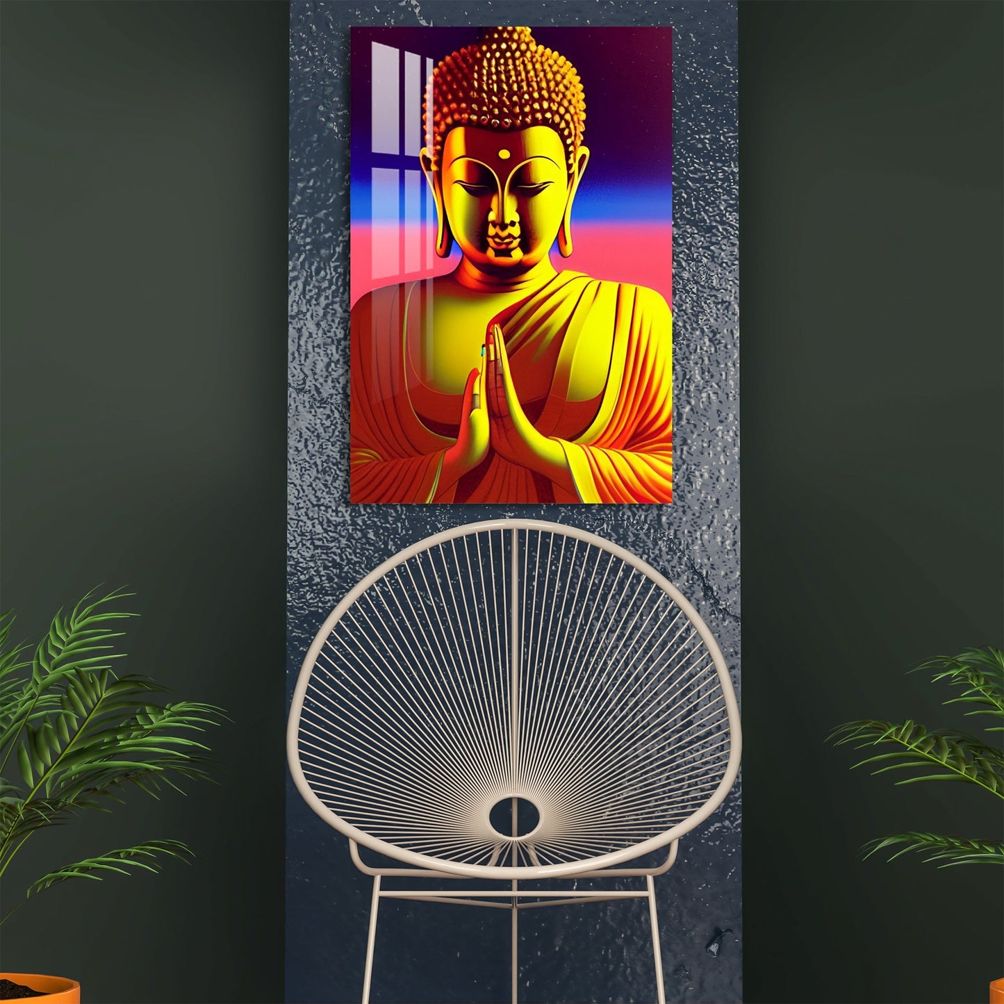 Enlightening Lord Buddha Acrylic Wall Art - 29.5X20 inches / 3MM