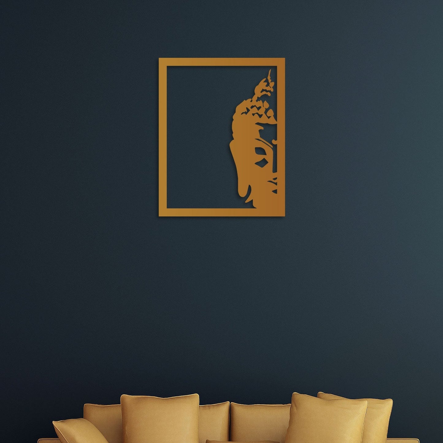 Buddha Face Metal Wall Art 5