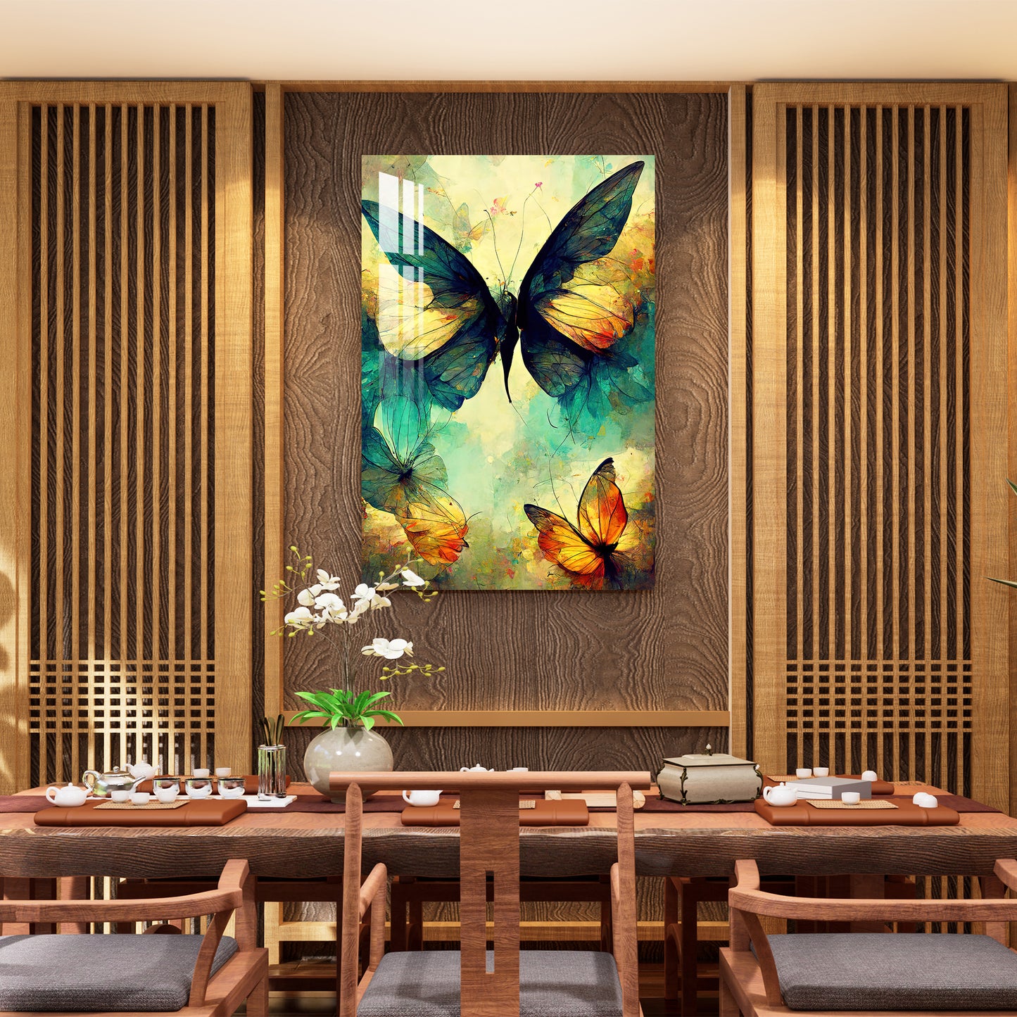 Shining Butterfly Acrylic Wall Art