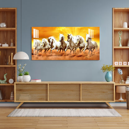 Horses of Wealth Acrylic Wall Art