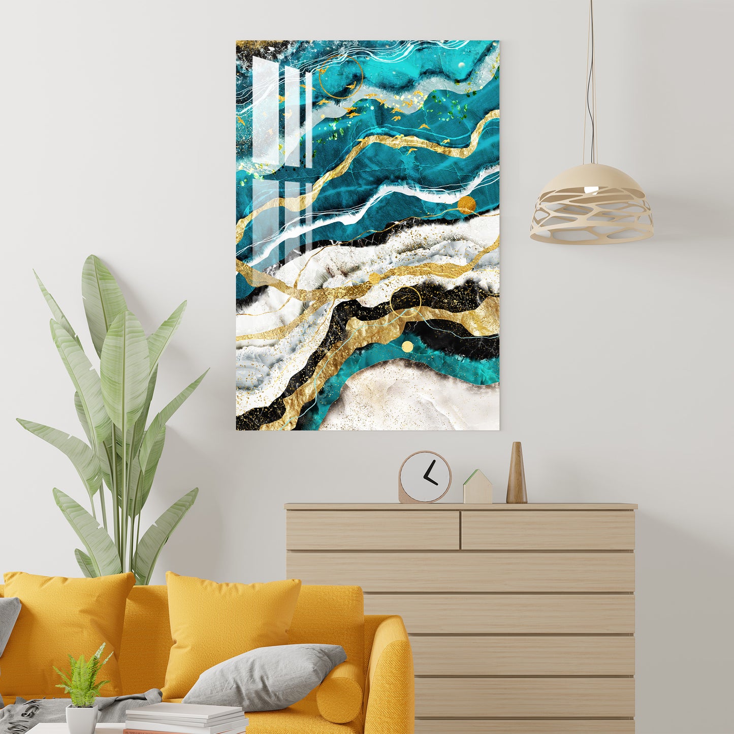 Abstract Waves Acrylic Wall Art