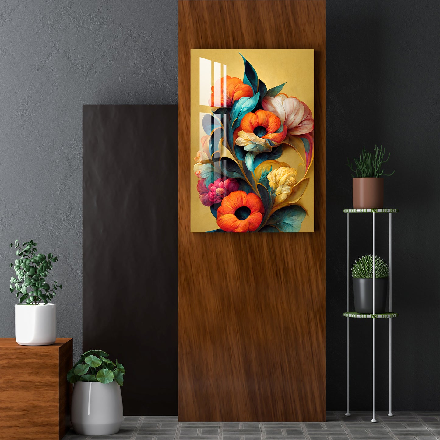 Radiant Flowers Acrylic Wall Art