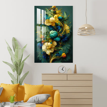 Shades of Green & Yellow Acrylic Wall Art