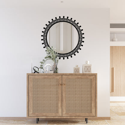 Embellished Metal Wall Mirror