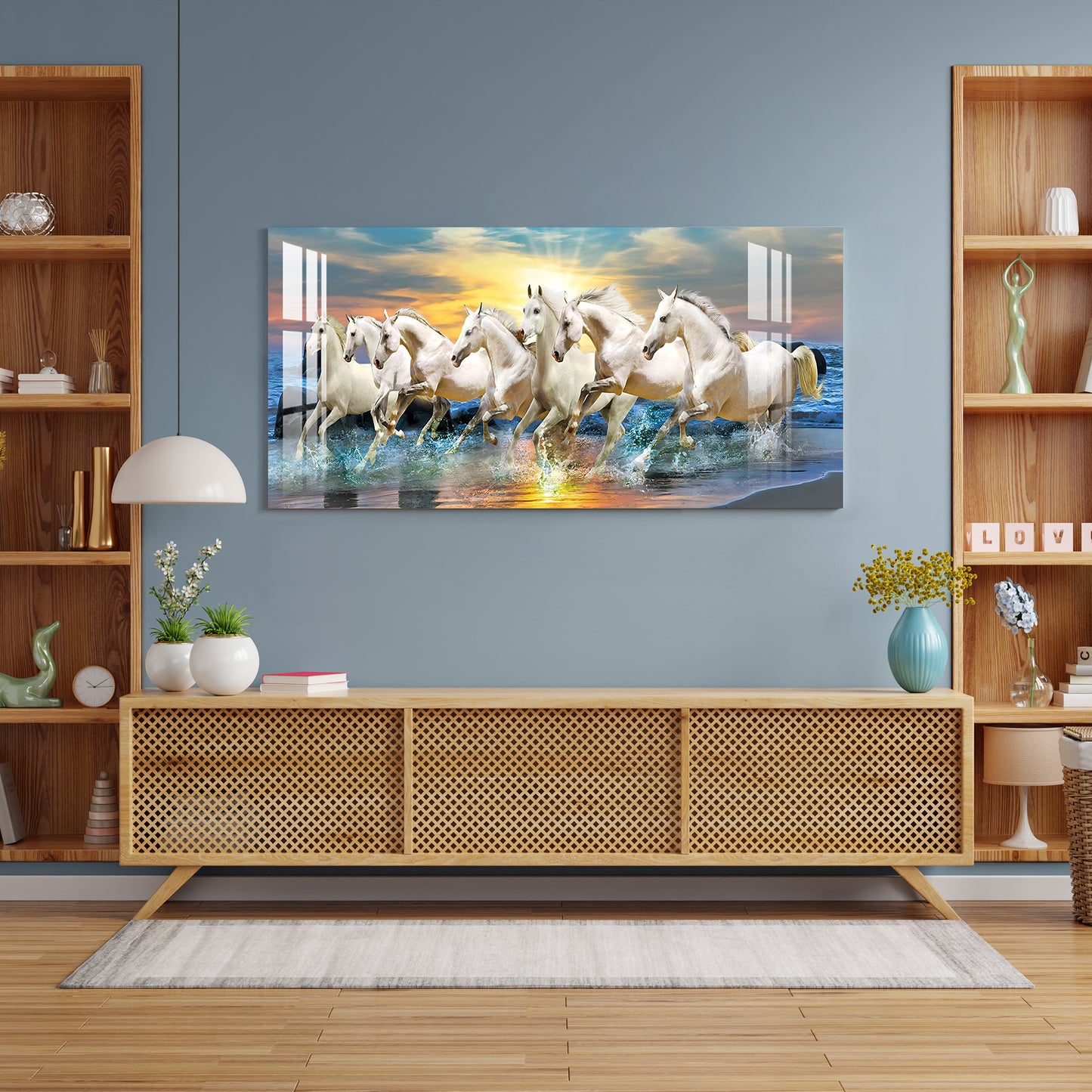 Horses of Good Luck Acrylic Wall Art