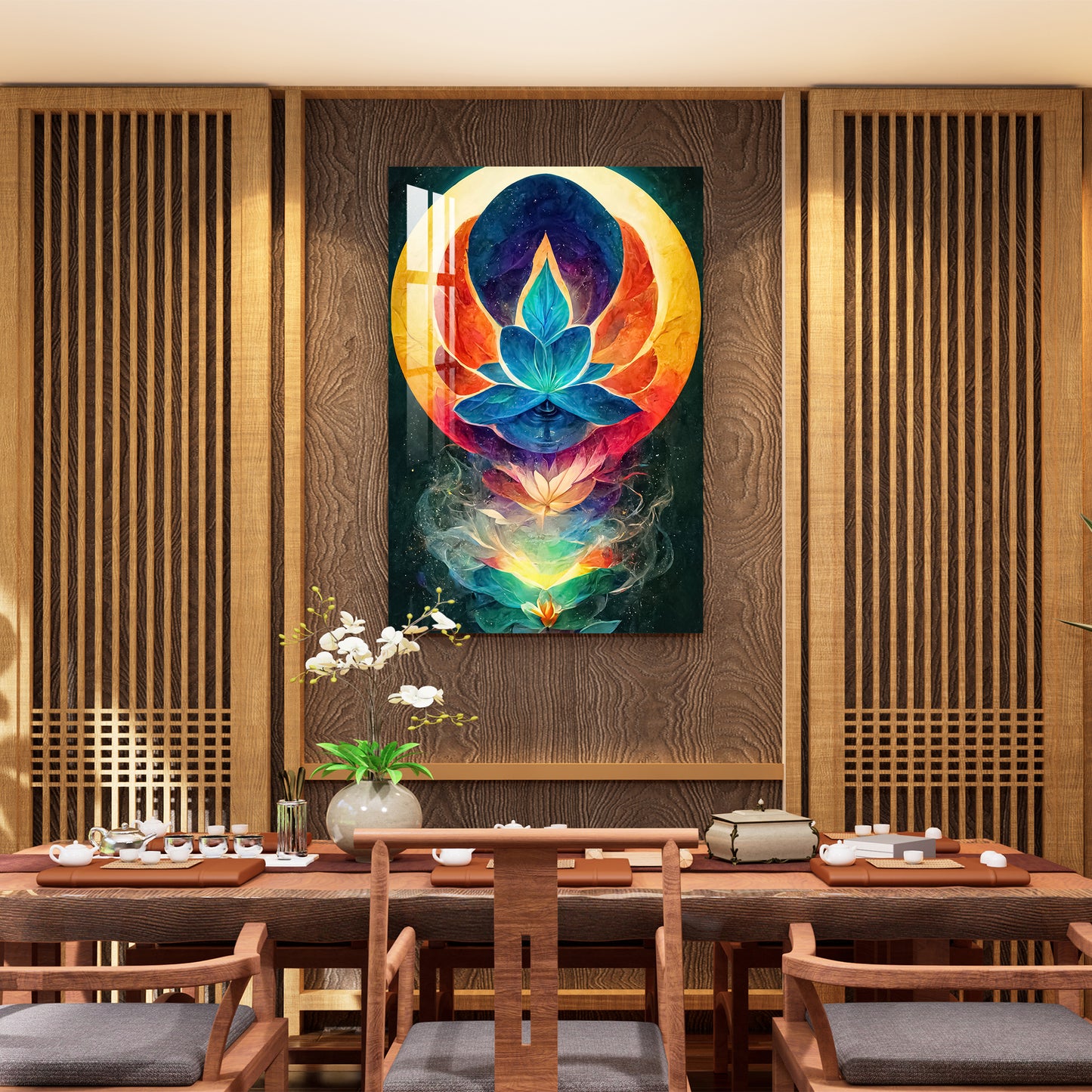 Buddhism Chakra Acrylic Wall Art