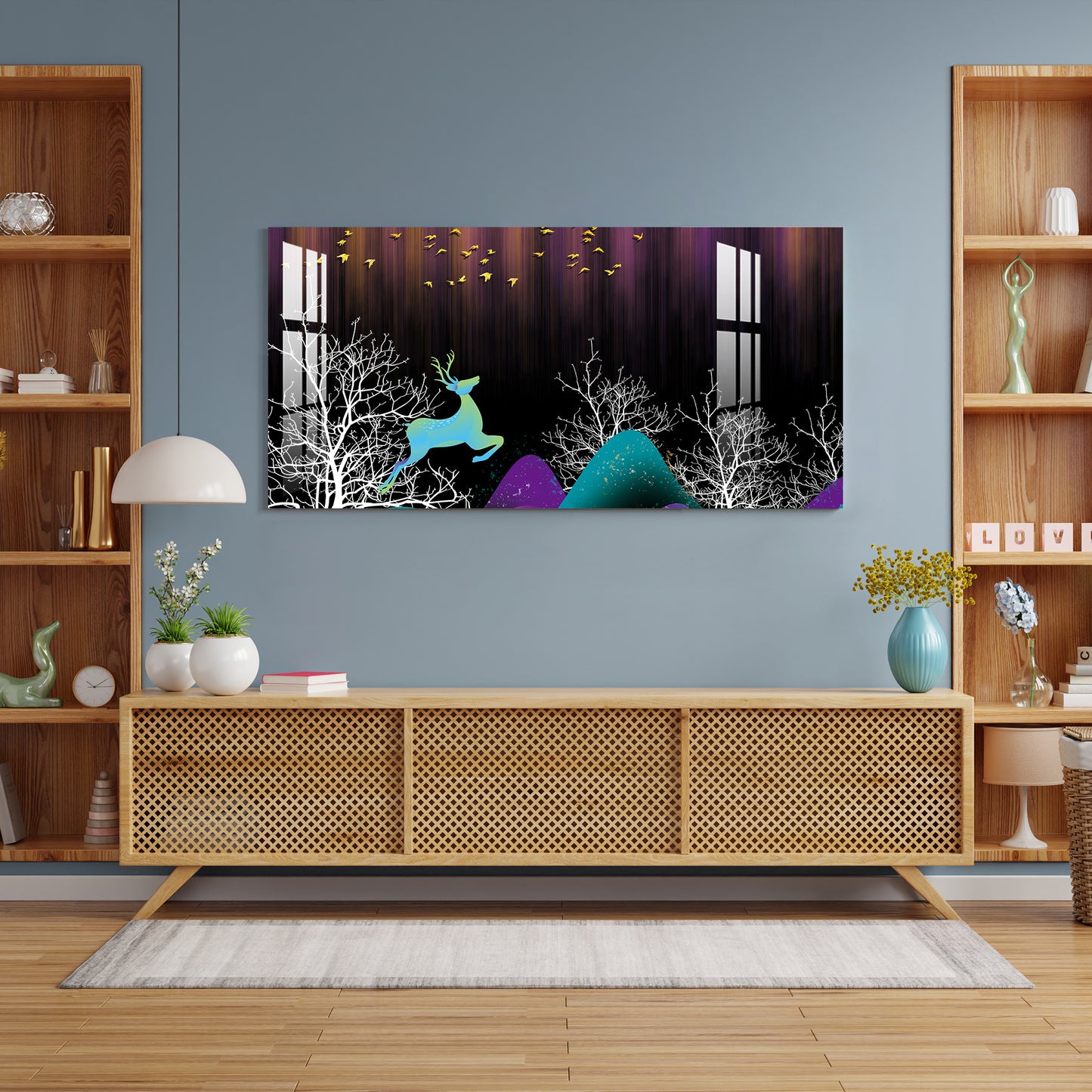 Cheerful Deer Acrylic Wall Art