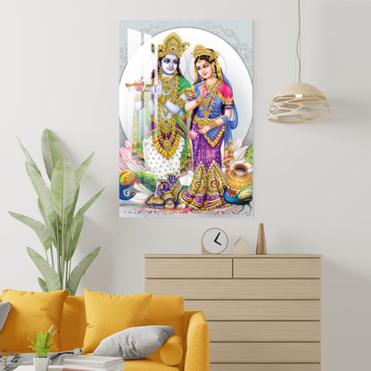 Radha & Krishna Acrylic Wall Art