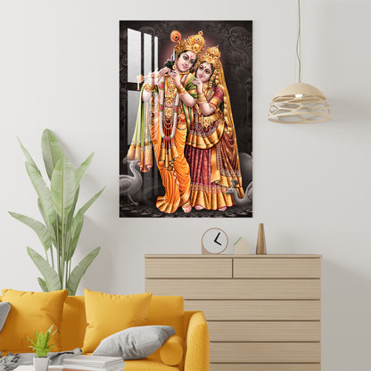 Krishna & Radha Beautiful Acrylic Wall Art