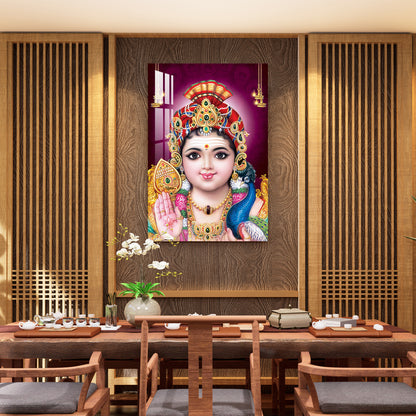 Lord Murugan Swamy Kartikey Acrylic Wall Art