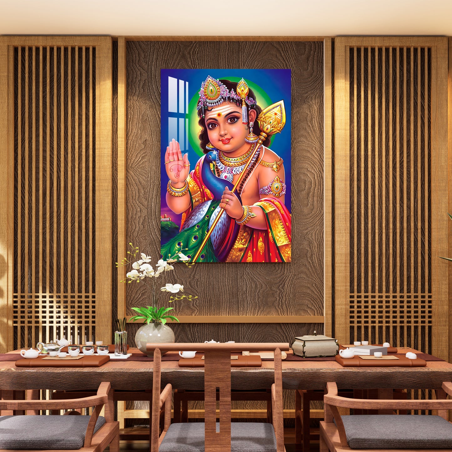 God Bala Murugan Acrylic Wall Art