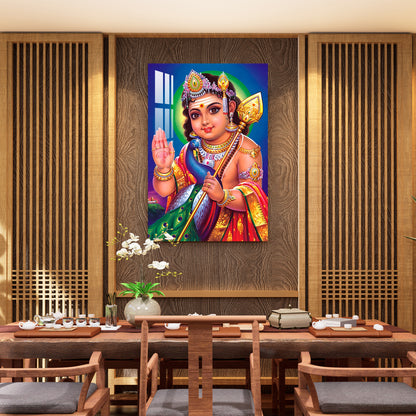 God Bala Murugan Acrylic Wall Art