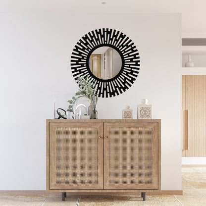 Modern Accent Metal Wall Mirror