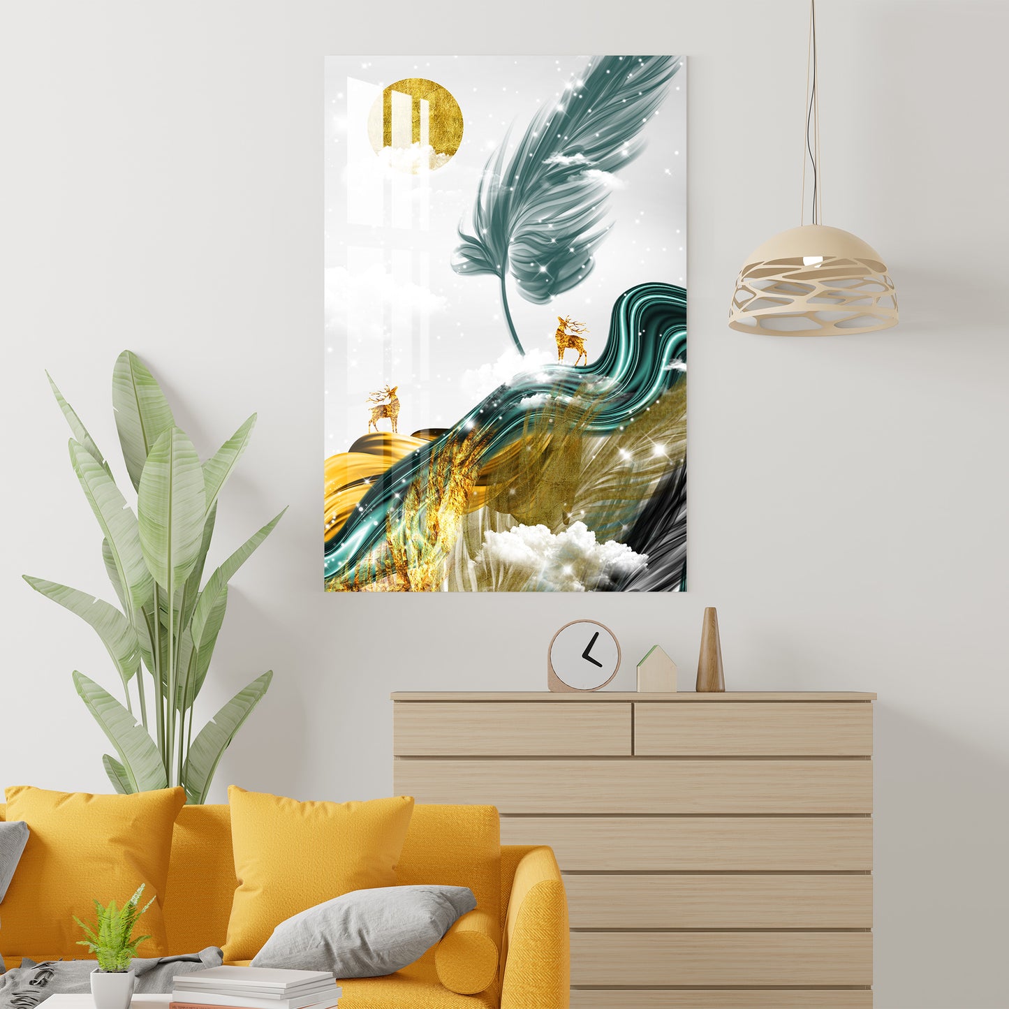 Magical Feather Acrylic Wall Art