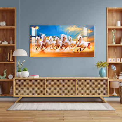 Horses in Desert Acrylic Wall Art