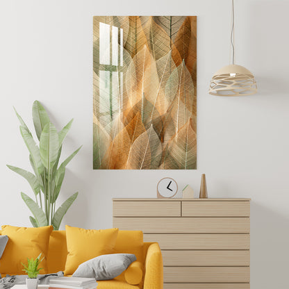 Dried Leaves Acrylic Wall Art