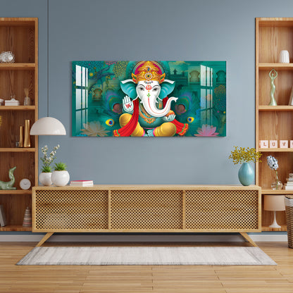 Swastika Ganesh Acrylic Wall Art