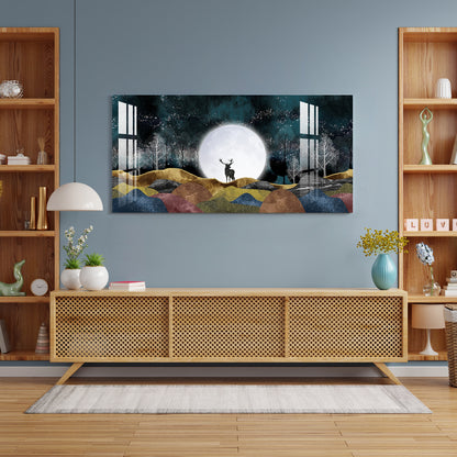 Moonlight Forest Acrylic Wall Art