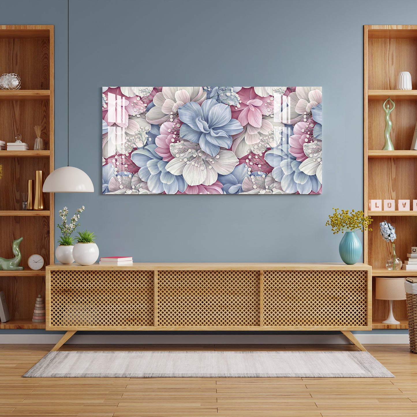 Velvet Flowers Acrylic Wall Art