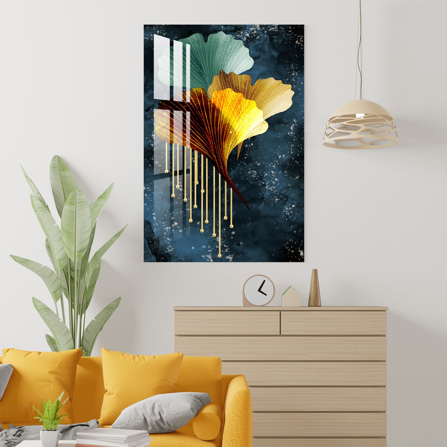 Naples Colourful Floral Acrylic Wall Art