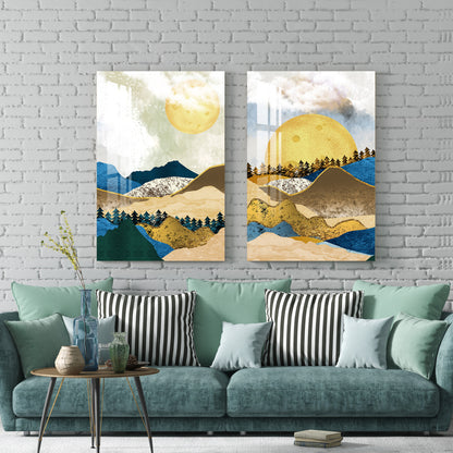 Captivating Scene Acrylic Wall Art (Set Of 2)