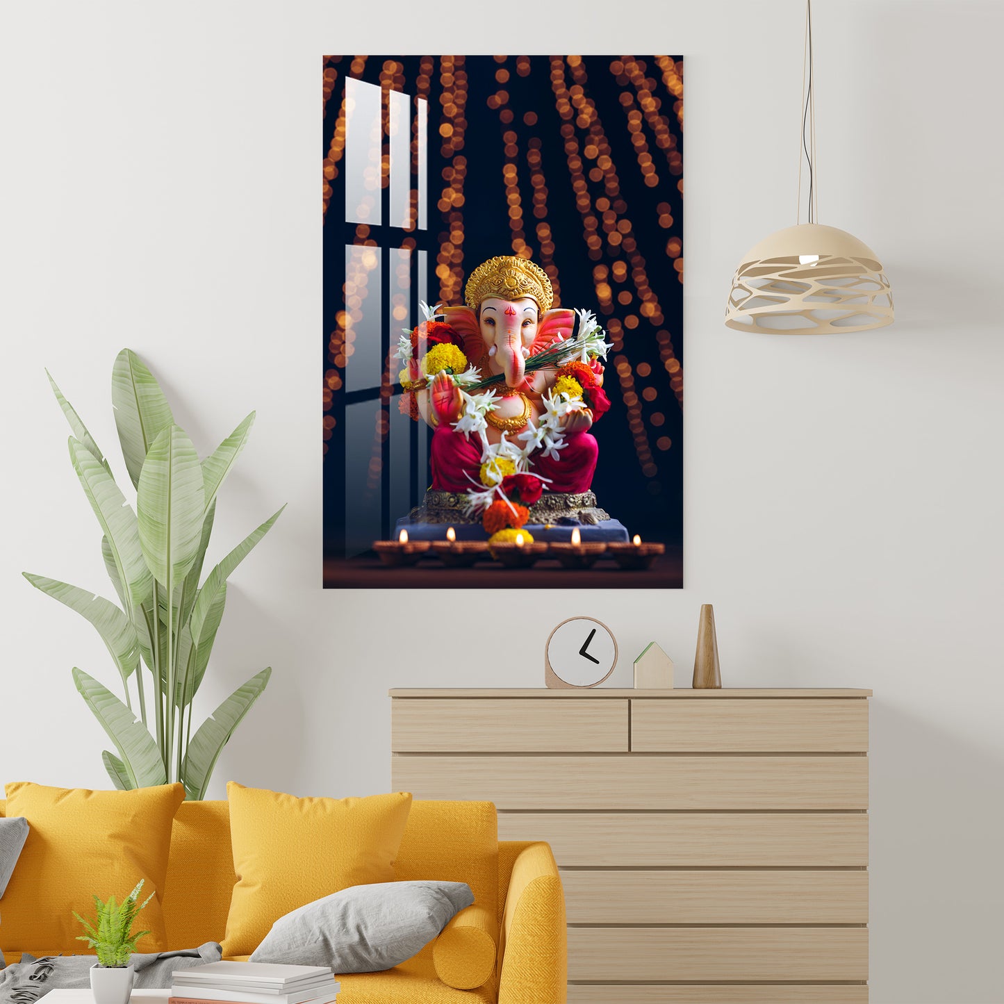 Shree Ganesh Acrylic Wall Art