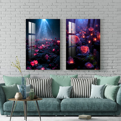 Garden of Heaven Acrylic Wall Art (Set Of 2)