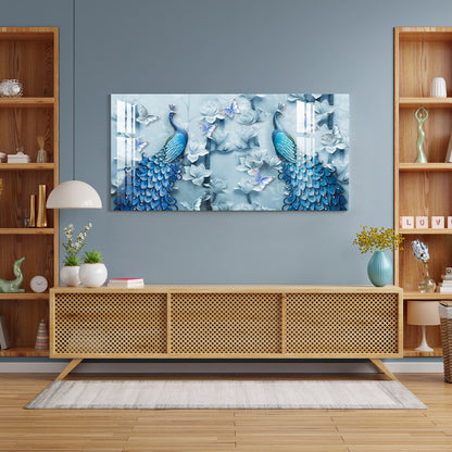 Peacocks & Butterflies Acrylic Wall Art