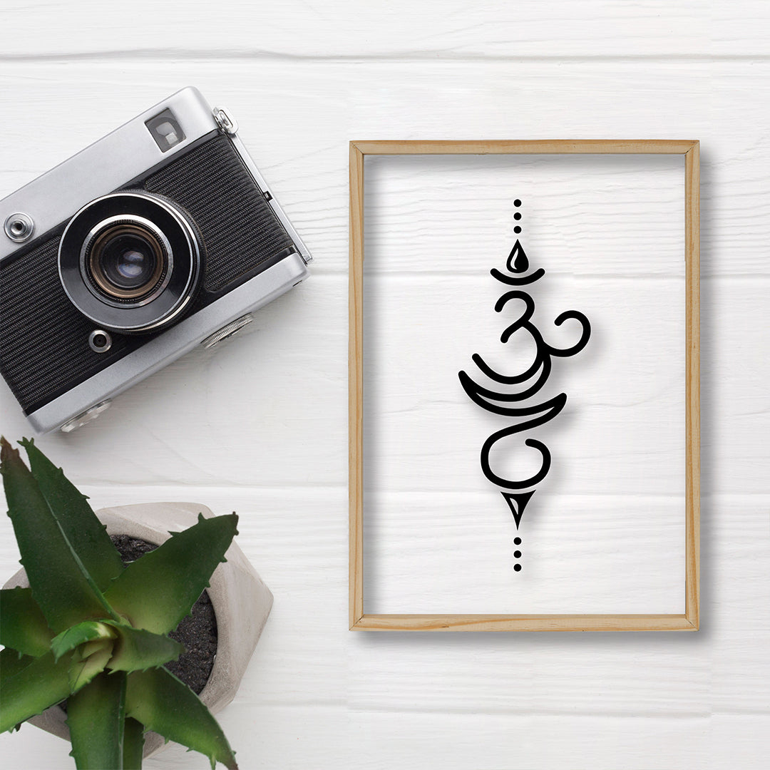 Attractive OM Sign Acrylic Frame