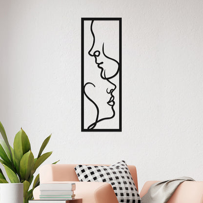 Frame of Faces Metal Wall Art