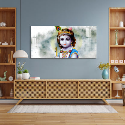 Bal Shree Krishna Acrylic Wall Art