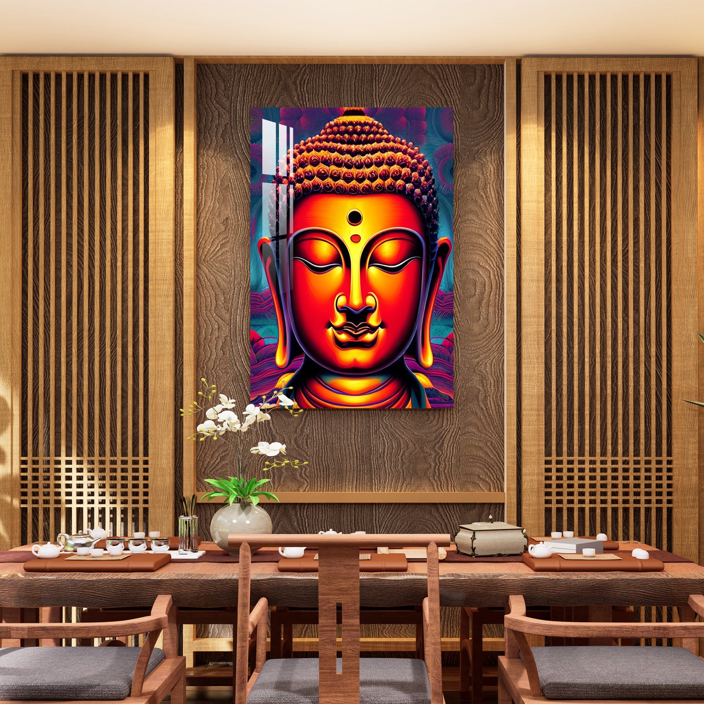 Meditating Buddha Acrylic Wall Art