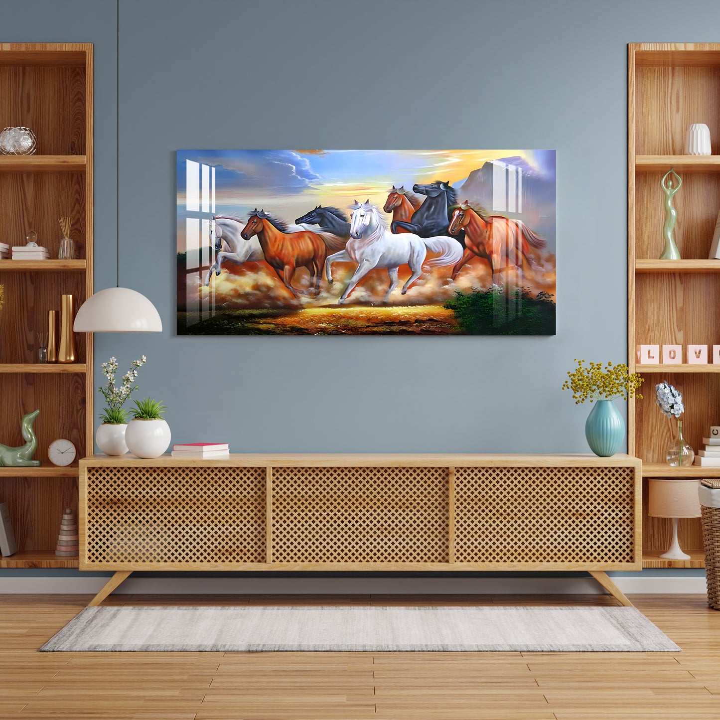 Winning Horses Acrylic Wall Art