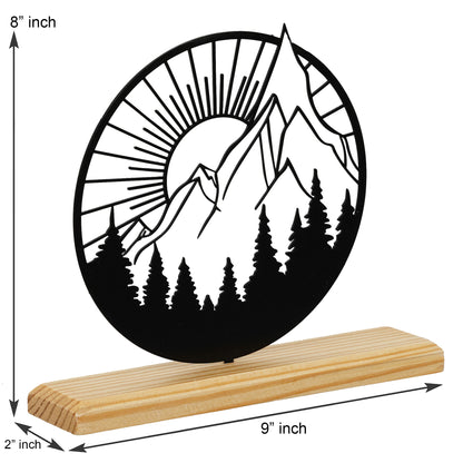 Mountain Metal Sculpture