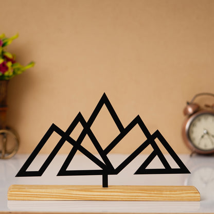 Abstract Mountain Metal Sculpture