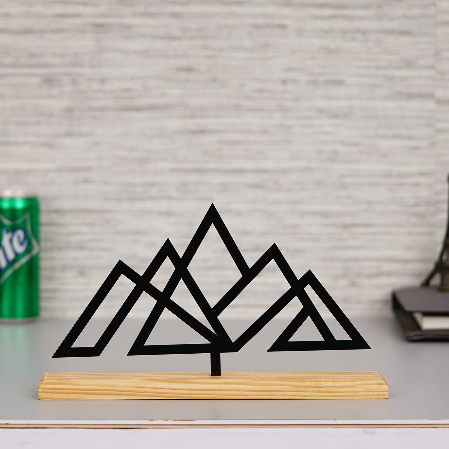 Abstract Mountain Metal Sculpture