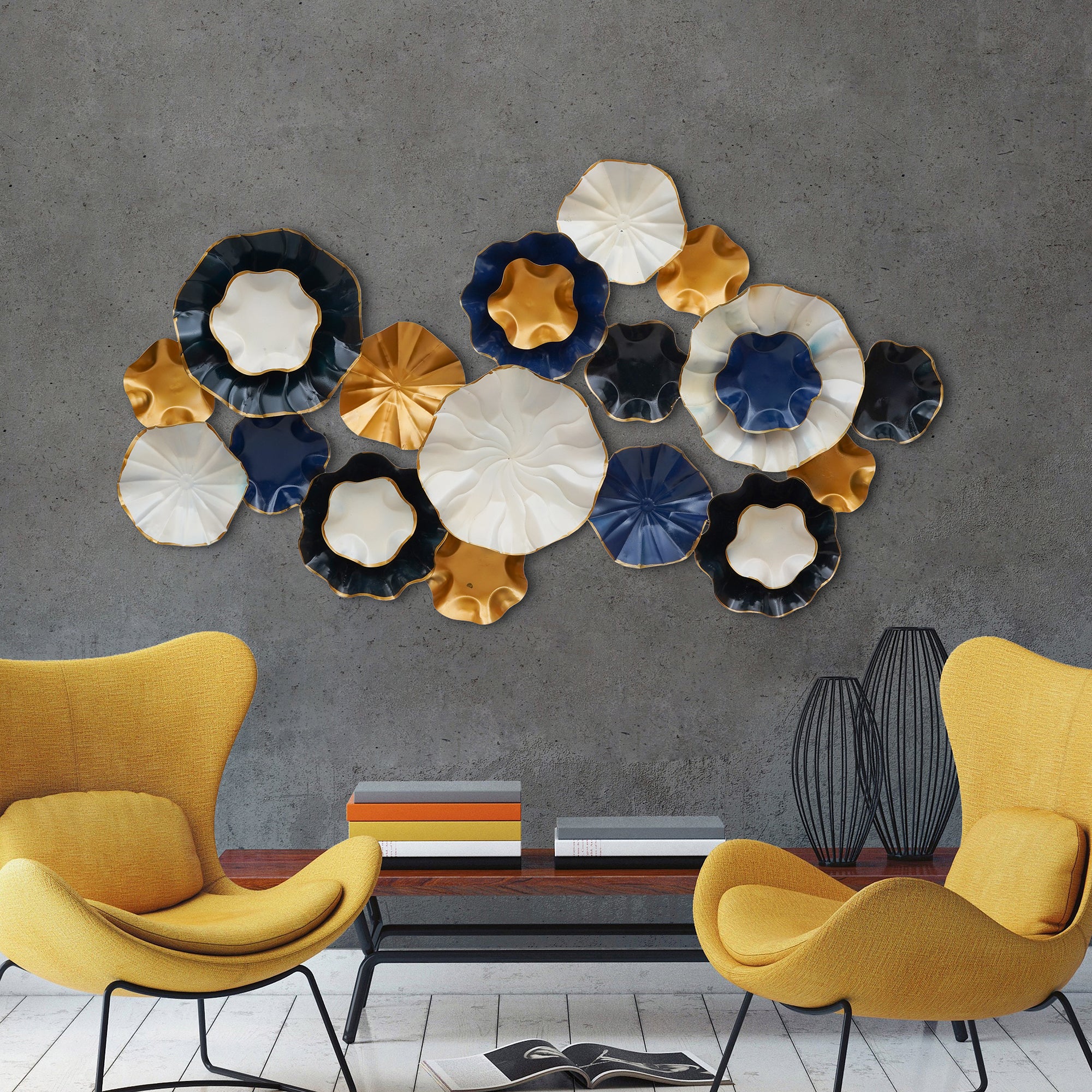 Big Size Multicolor Metal Wall Art