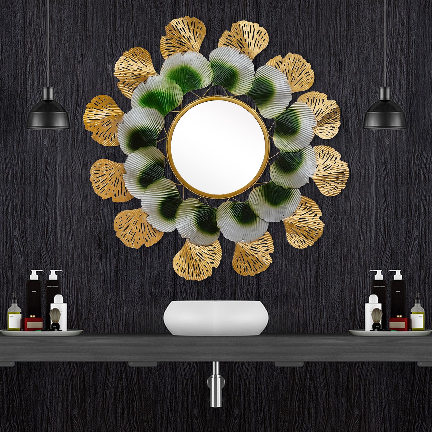 Metal Furr Elegant Wall Mirror