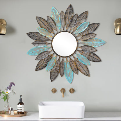 Dreamy Feathers Designer Wall Mirror