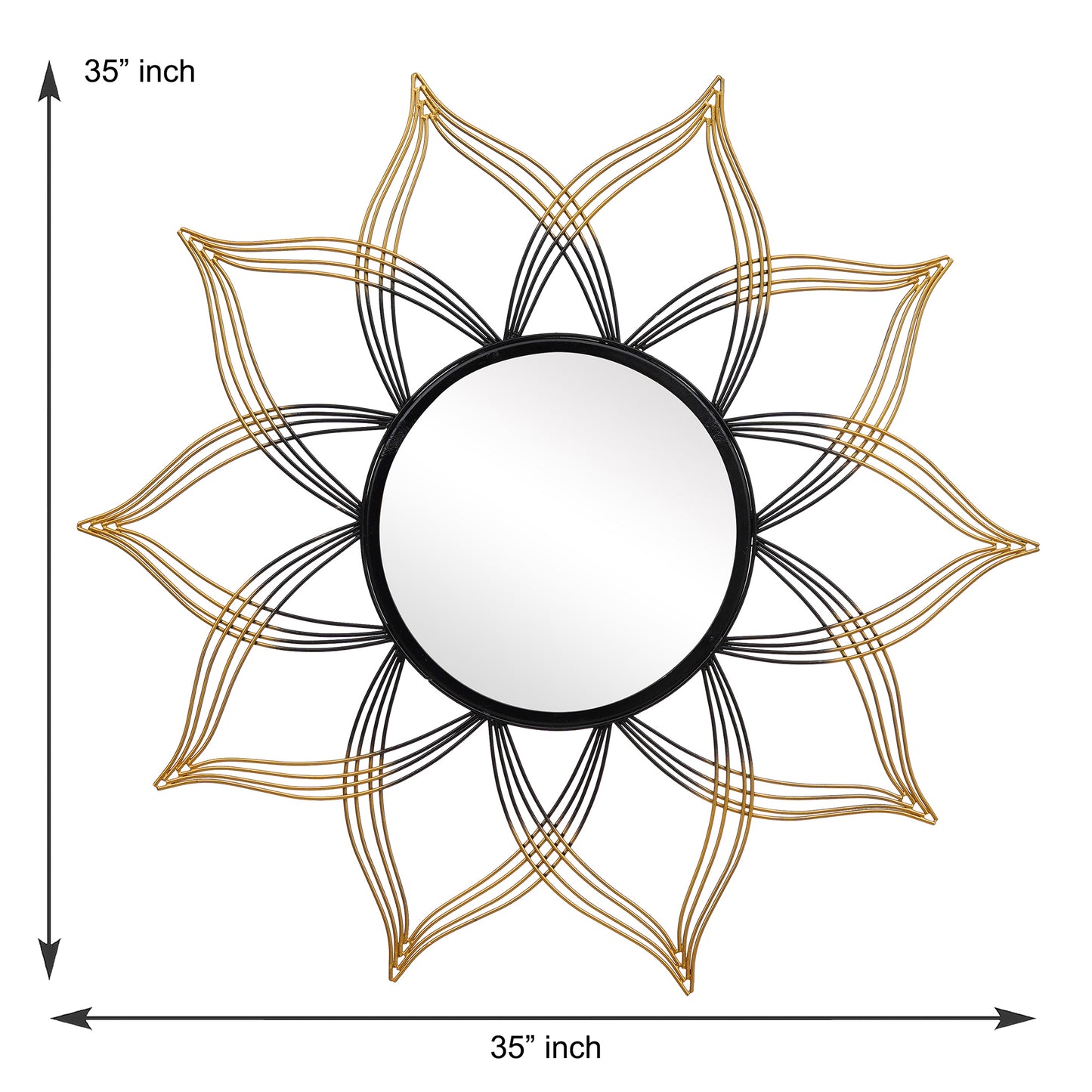 Subtle Flower Designer Wall Mirror