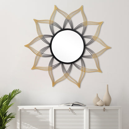 Subtle Flower Designer Wall Mirror