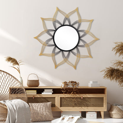 Subtle Flower Designer Wall Mirror