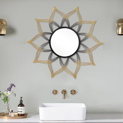 Subtle Flower Designer Wall Mirror