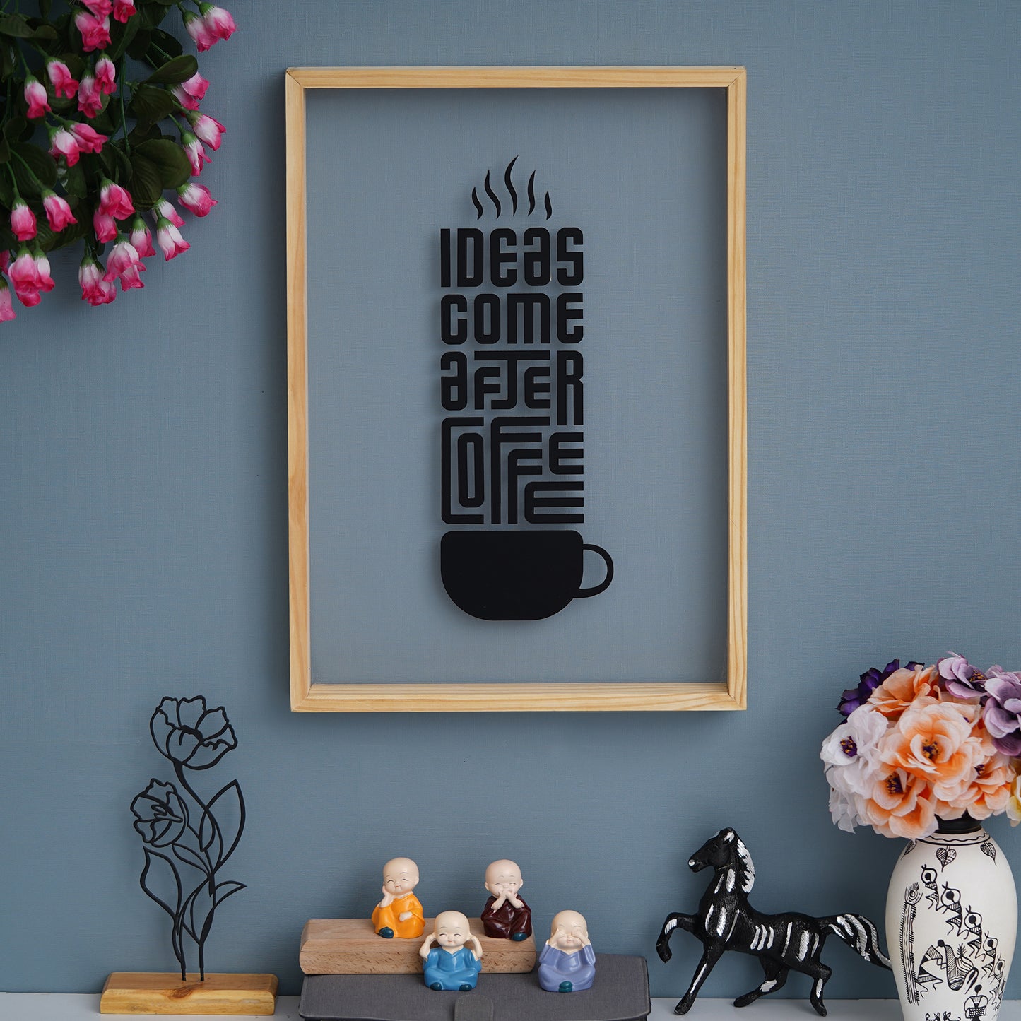 Ideas Come After Coffee Acrylic Frame