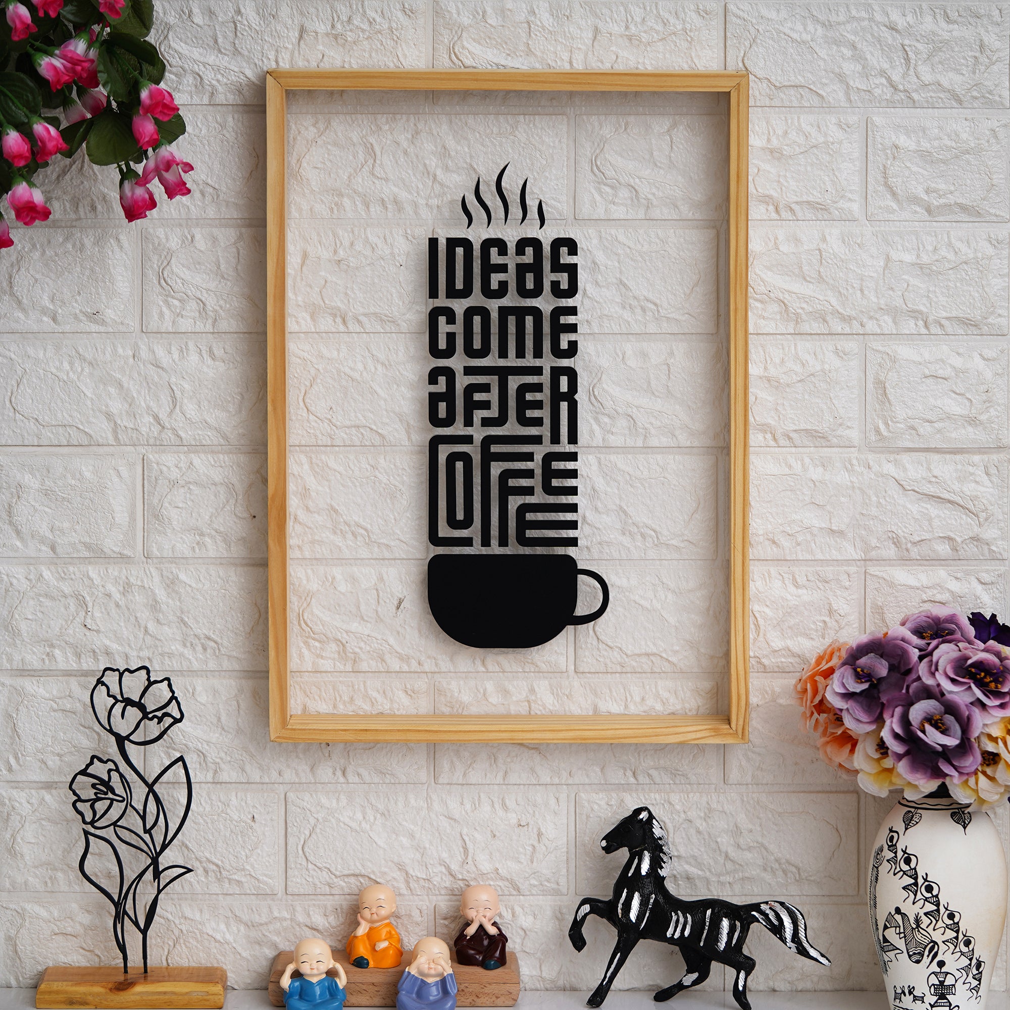 Ideas Come After Coffee Acrylic Frame